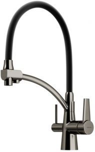 Смеситель для кухни Sancos Eri с гибким изливом, цвет вороненая сталь/черный, SC4001GG Смеситель для кухни Sancos Eri с гибким изливом, цвет вороненая сталь/черный, SC4001GG