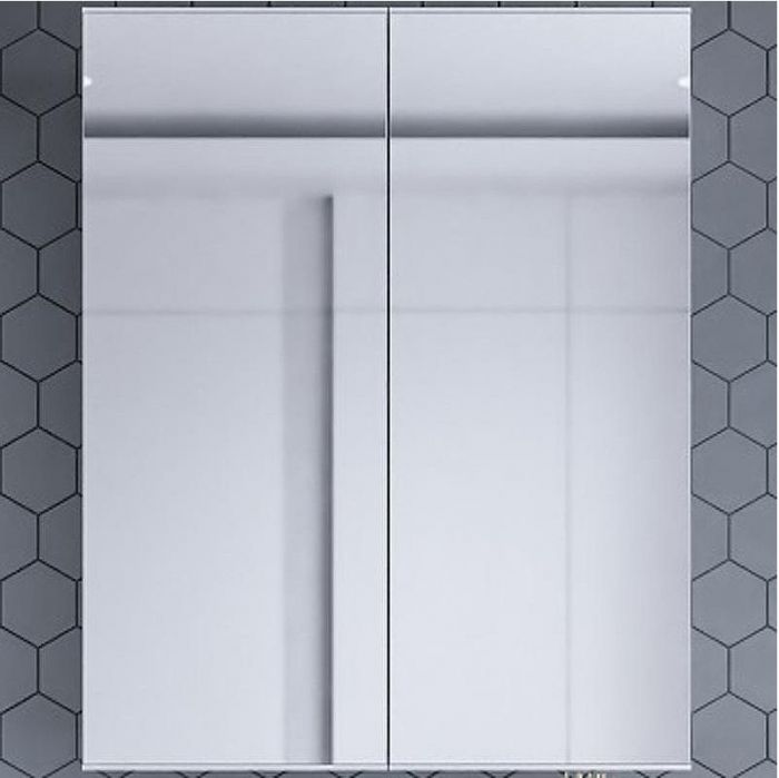 Зеркальный шкаф Бриклаер Хелена 60 4627125416439 Белый