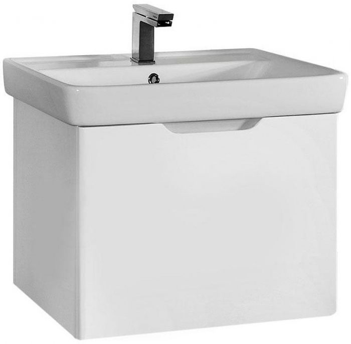 Тумба под раковину Dreja Eco Tiny 50 99.1901 подвесная Белая