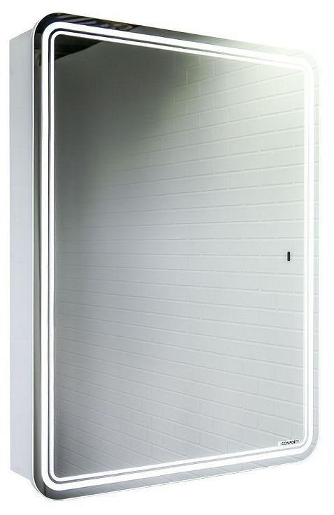 Зеркальный шкаф Comforty Нео 60 00-00017831 с подсветкой цвет Белый