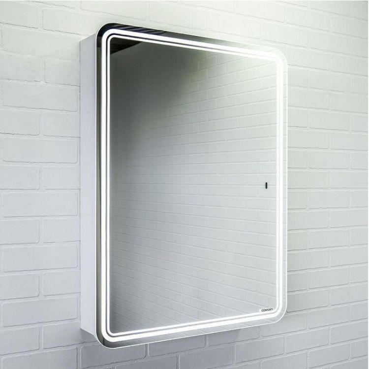 Зеркальный шкаф Comforty Нео 60 00-00017831 с подсветкой цвет Белый