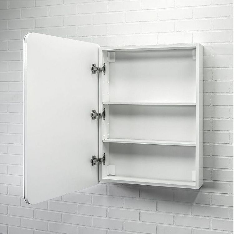 Зеркальный шкаф Comforty Нео 60 00-00017831 с подсветкой цвет Белый