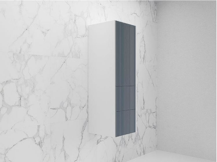 Шкаф пенал Style Line Стокгольм 36 ЛС-00002317 подвесной Графит софт