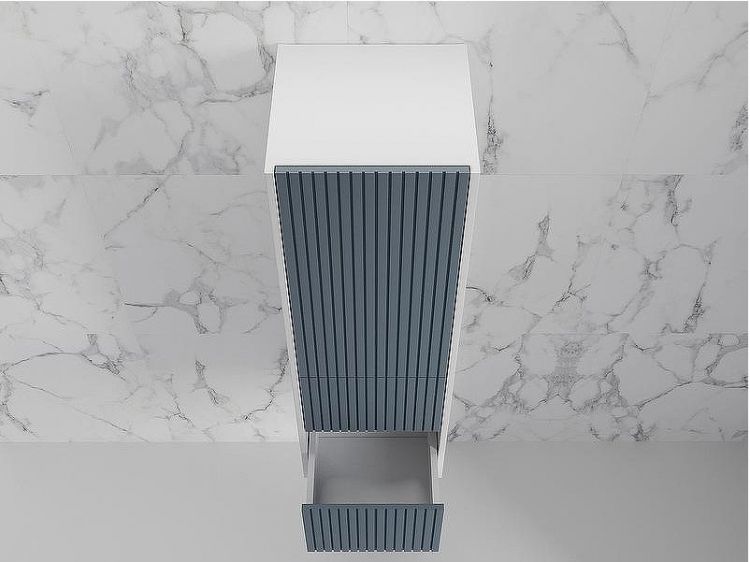 Шкаф пенал Style Line Стокгольм 36 ЛС-00002317 подвесной Графит софт