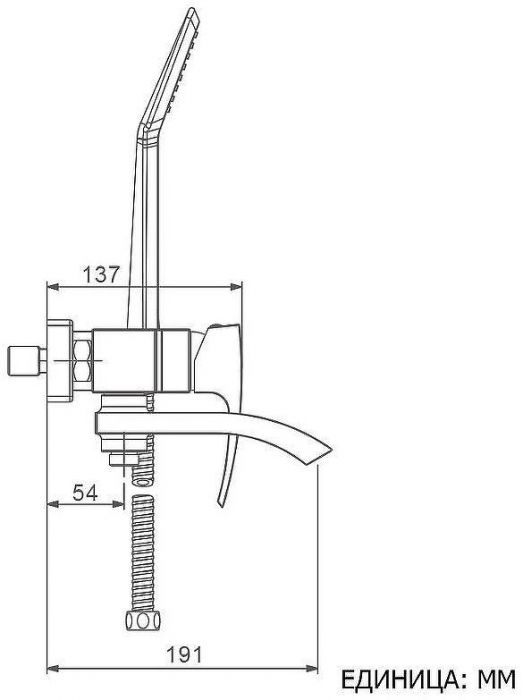 Смеситель для ванны Gappo G07 G3207 Хром