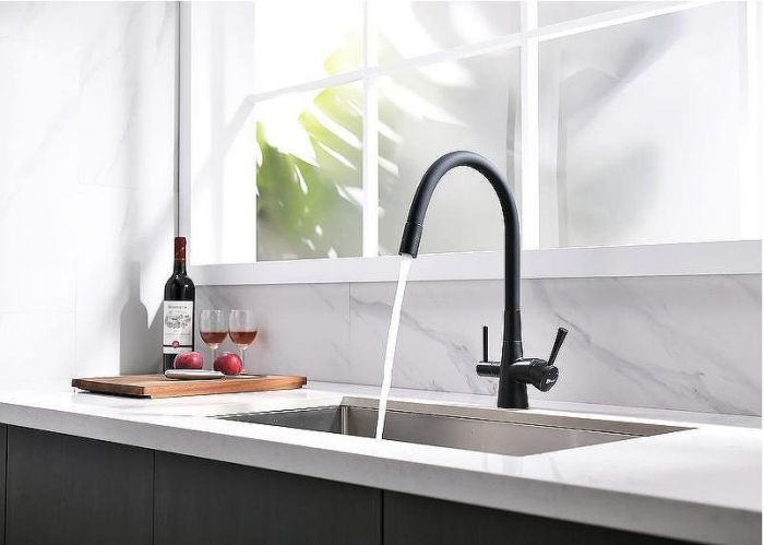 Смеситель для кухни Lemark Comfort LM3075BL085 Черный матовый