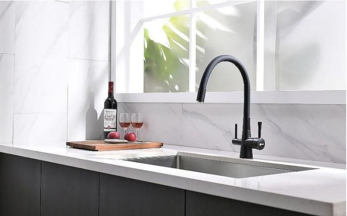 Смеситель для кухни Lemark Comfort LM3075BL085 Черный матовый