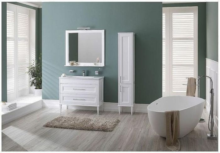 Шкаф пенал Aquanet Бостон 36 R 209681 подвесной Белый