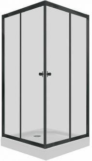 Душевой уголок Triton Вента-Блэк 100х100 Щ0000054463 профиль Черный стекло прозрачное