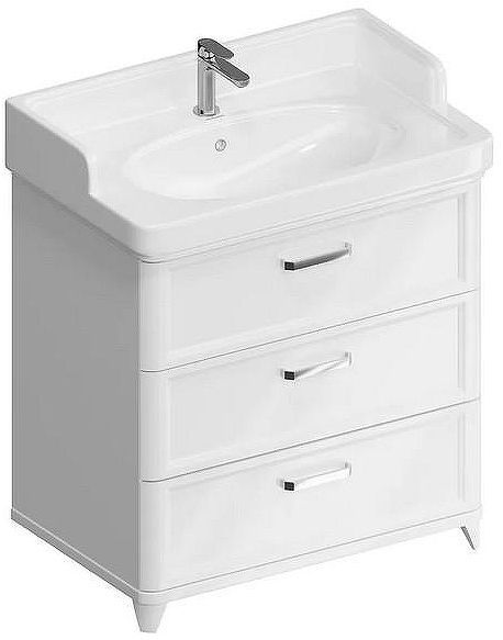 Тумба под раковину Kerama Marazzi Pompei 80 PO.M.80.3\WHT цвет Белый глянцевый