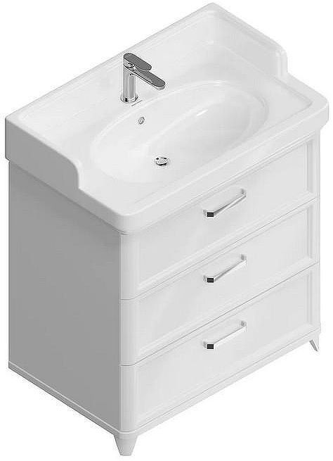 Тумба под раковину Kerama Marazzi Pompei 80 PO.M.80.3\WHT цвет Белый глянцевый