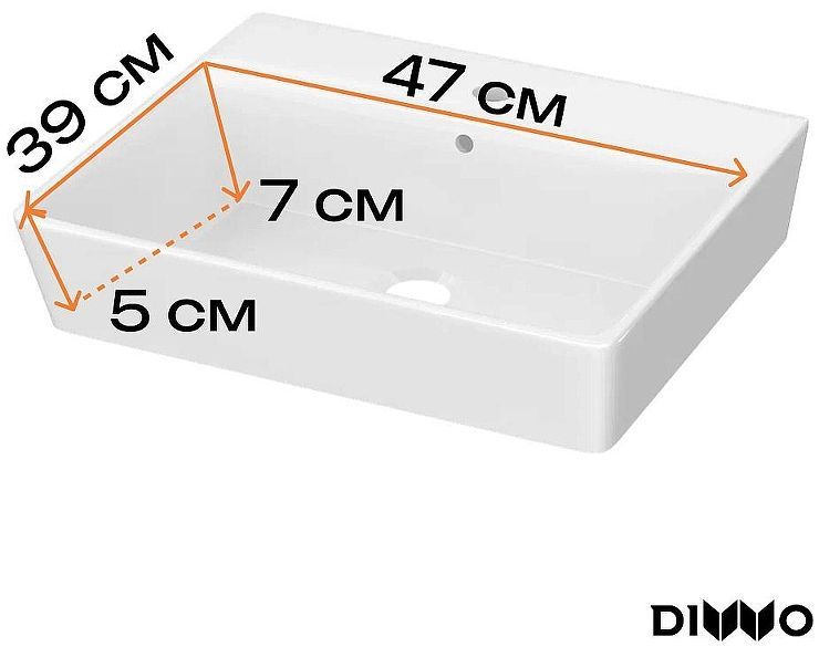Тумба с раковиной DIWO Архангельск 50 цвет Белый