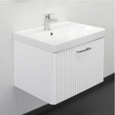 Тумба с раковиной Comforty Ангара 60 00-00017871 подвесная цвет Белый матовый