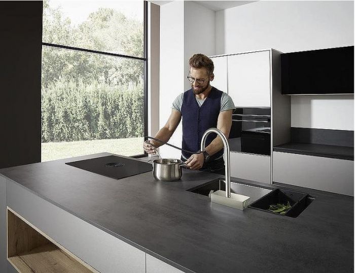 Смеситель для кухни Hansgrohe Aquno Select M81 73831800 Сталь