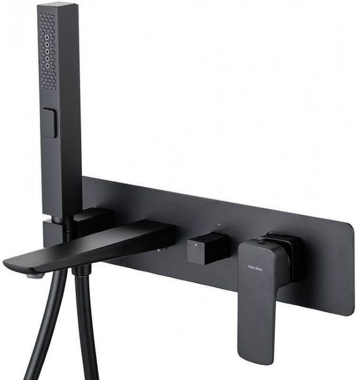 Смеситель для ванны Allen Brau Infinity 5.21007-31 Черный матовый Смеситель для ванны Allen Brau Infinity 5.21007-31 Черный матовый