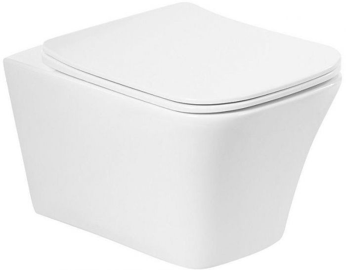 Унитаз Art&Max Platino AM9321CHR/SC подвесной с сиденьем Микролифт