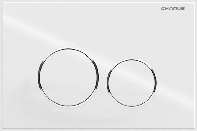 Комплект унитаза с инсталляцией Charus SET.114W.11.3 цвет Белый с сиденьем Микролифт и клавишей смыва цвет Белый глянец