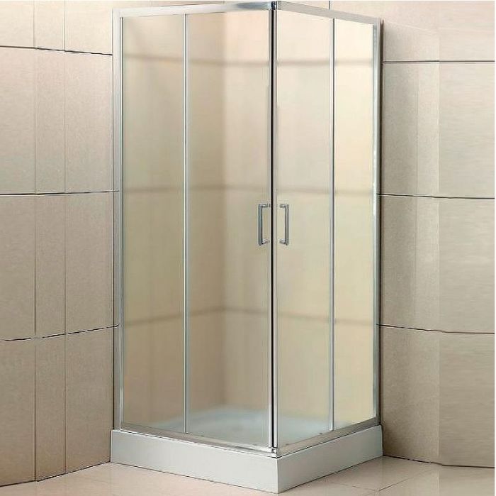 Душевой уголок BelBagno Uno 95х95 UNO-195-A-2-95-P-Cr профиль Хром стекло рифленое