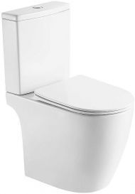 Унитаз компакт Azario Leo Торнадо Flushing AZ-1253CT цвет Белый с бачком и сиденьем Микролифт