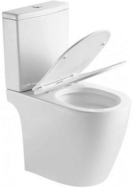 Унитаз компакт Azario Leo Торнадо Flushing AZ-1253CT цвет Белый с бачком и сиденьем Микролифт