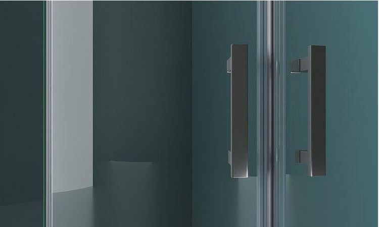 Душевой уголок BelBagno Kraft 90х90 KRAFT-R-2-90-C-Cr профиль Хром стекло прозрачное