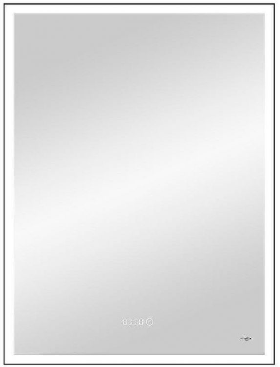 Зеркало Reflexion Ghost 600х800 RF5223GH с подсветкой Черное с сенсорным выключателем, диммером и часами Зеркало Reflexion Ghost 600х800 RF5223GH с подсветкой Черное с сенсорным выключателем, диммером и часами