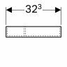 Разделительная перегородка Geberit Xeno? для маленького ящика, t-образная 150х323х62 мм