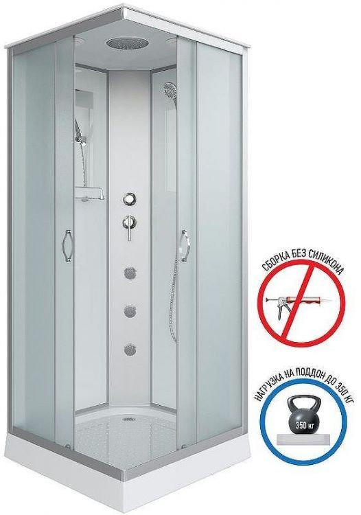 Душевая кабина Niagara Classic 90х90 NG-1101-14G с гидромассажем