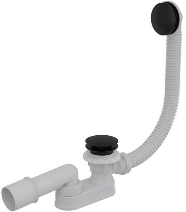 Слив-перелив Alcaplast A507BLACK Click-Clack Белый Черный матовый