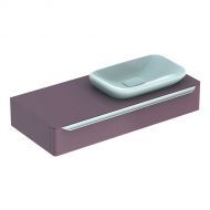 Тумба под раковину Geberit myDay, отверстие справа, 115x52, какао с молоком [824161000]