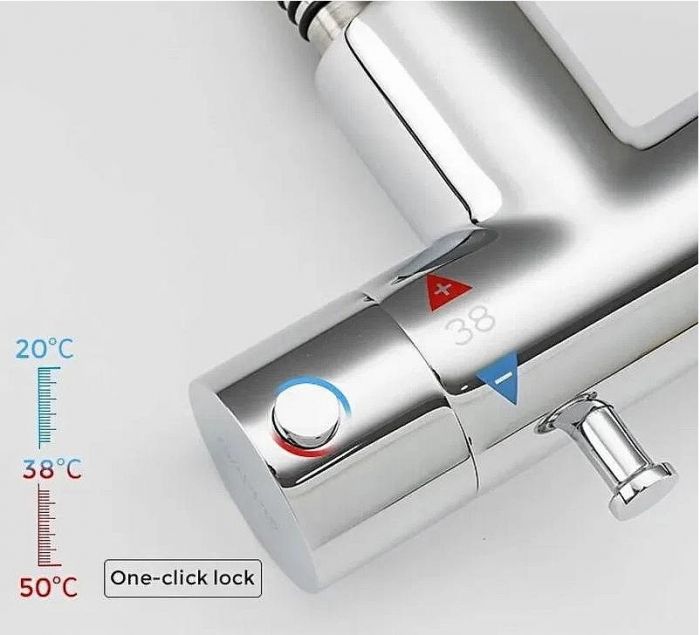 Гигиенический душ со смесителем Gappo G7290 с термостатом Хром