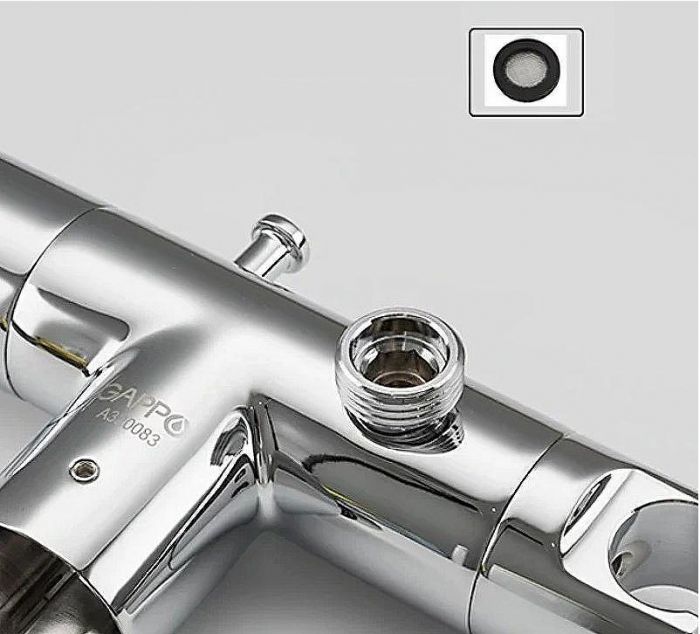Гигиенический душ со смесителем Gappo G7290 с термостатом Хром