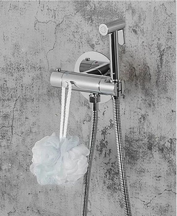 Гигиенический душ со смесителем Gappo G7290 с термостатом Хром