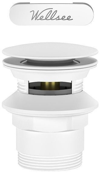 Слив-перелив Wellsee Useful Extras 231928000 click-clack цвет Белый матовый Слив-перелив Wellsee Useful Extras 231928000 click-clack цвет Белый матовый