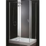 Душевой уголок Cezares Bergamo 90x100 L BERGAMO-W-AH-1-90/100-C-Cr-L профиль Хром стекло прозрачное