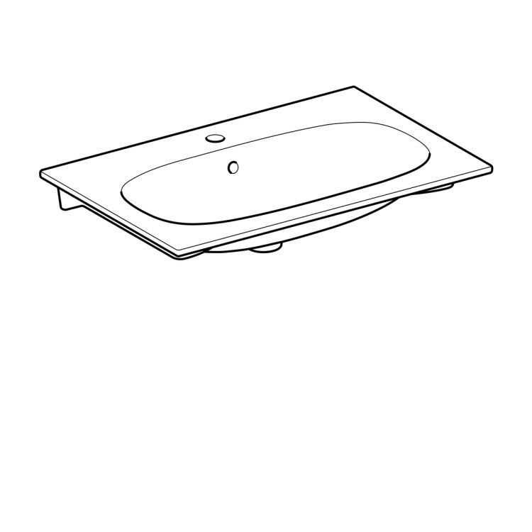 Раковина Geberit Acanto, 500.641.01.2