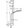 Hansgrohe Pulsify Душевая гарнитур, штанга 65см., с ручным душем и держателем, цвет: хром