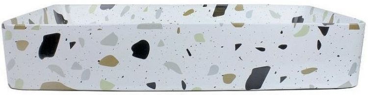 Комплект раковины-чаши Bronze de Luxe 60 1061TR со смесителем Elementi EL21CB Терраццо