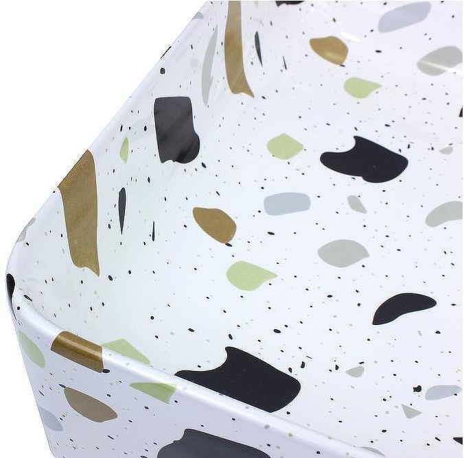 Комплект раковины-чаши Bronze de Luxe 60 1061TR со смесителем Elementi EL21CB Терраццо