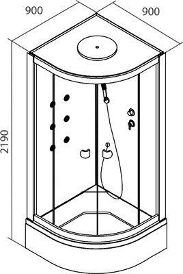 Душевая кабина Iddis Sicily S23R099i85 Душевая кабина Iddis Sicily S23R099i85
