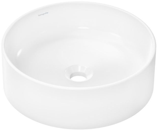 Hansgrohe Xuniva S Раковина-чаша 40х40см., без отв., накладная, без перелива, цвет: белый