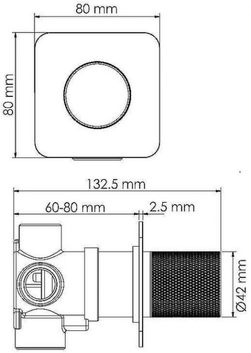 Переключатель потоков WasserKRAFT Tauber A297 Никель