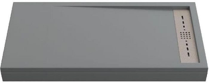 Душевой поддон из искусственного камня Creto Scala 120x80 3-0001 Серый
