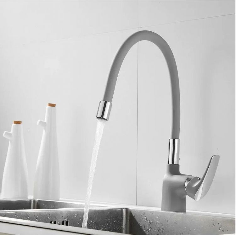 Смеситель для кухни Shevanik S443-9 цвет Серый Смеситель для кухни Shevanik S443-9 цвет Серый