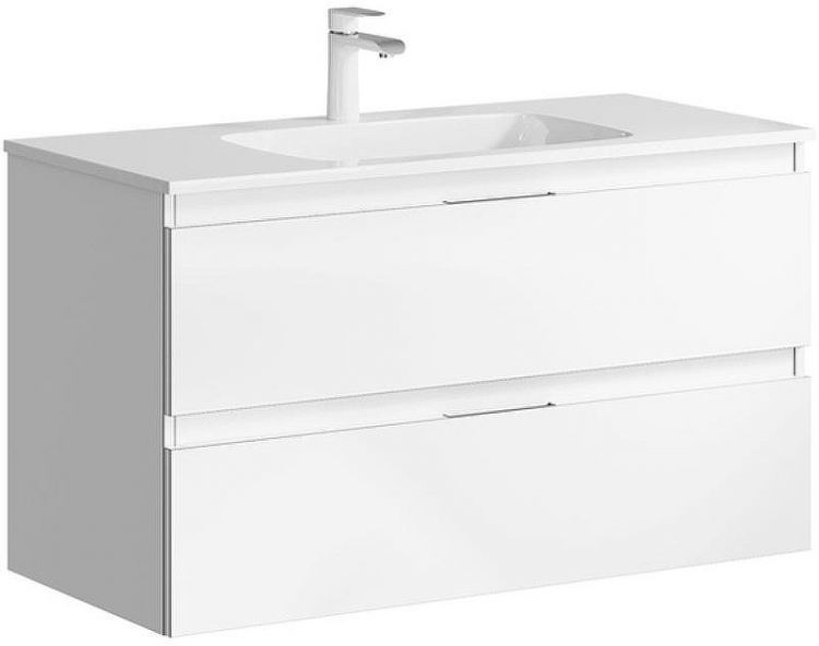 Тумба под раковину Aqwella Accent 100 ACC0110W подвесная Белая