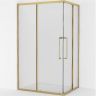 Душевой уголок Cezares Relax-304 120x90 RELAX-304-AH-2-120/90-C-BORO профиль Брашированное золото стекло прозрачное
