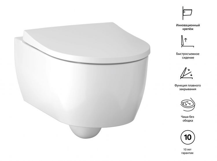 Комплект унитаза Geberit iCon 500.362.TC.I Комплект унитаза Geberit iCon 500.362.TC.I