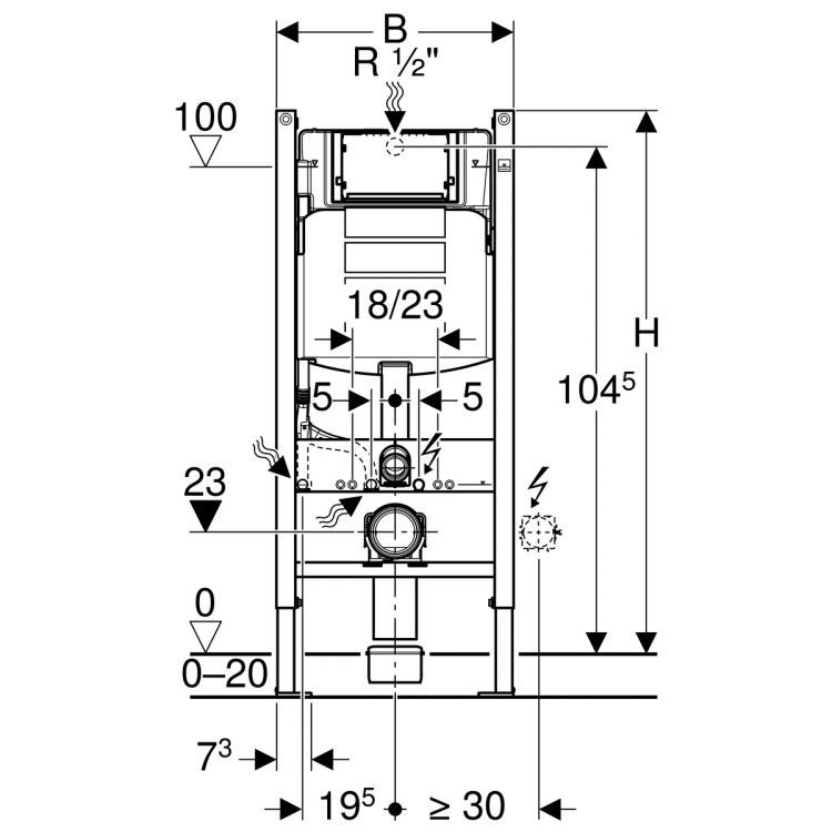 Комплект унитаза Geberit iCon 500.362.TC.I Комплект унитаза Geberit iCon 500.362.TC.I