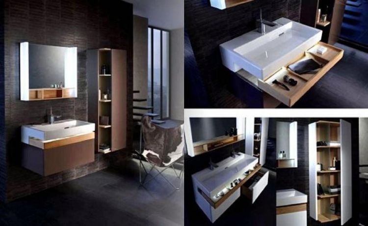 Тумба для раковины Terrace, 150 см, цвет белый бриллиант [EB1189-G1C]