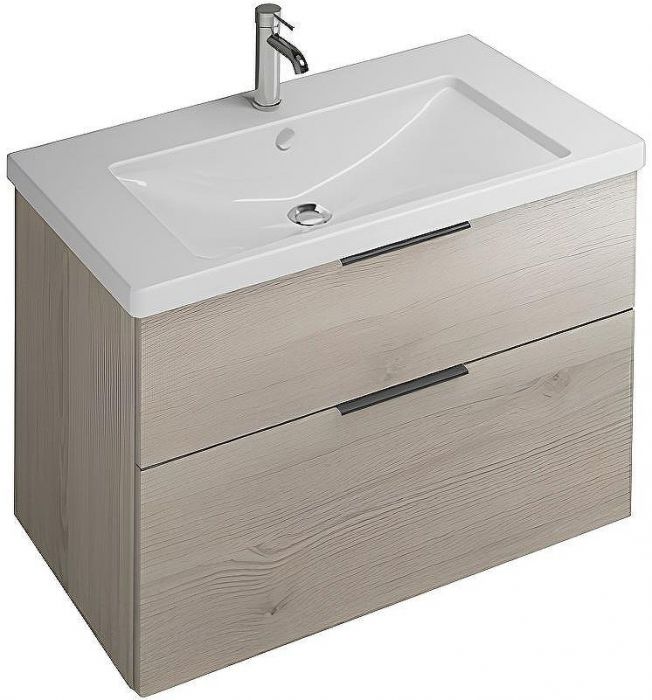 Тумба с раковиной Burgbad Eqio 93 SEYQ093F2632C001*1 подвесная Фланелевый дуб